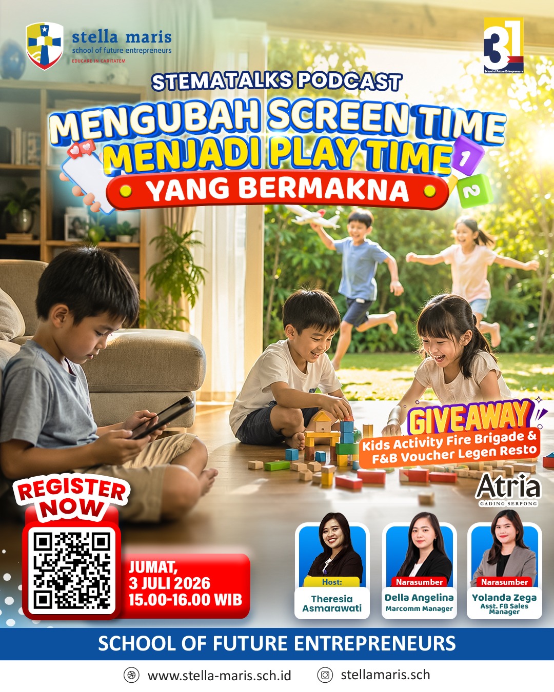 Stema Talks - Mengubah Screentime Menjadi Playtime yang Bermakna